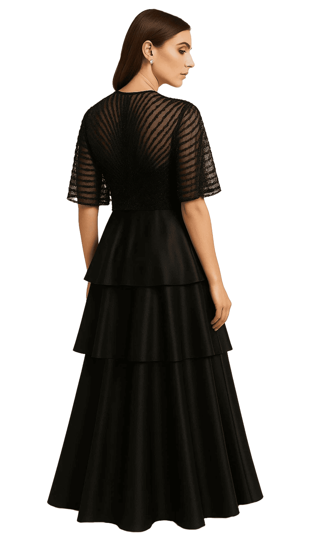 Tiered Cape Dress