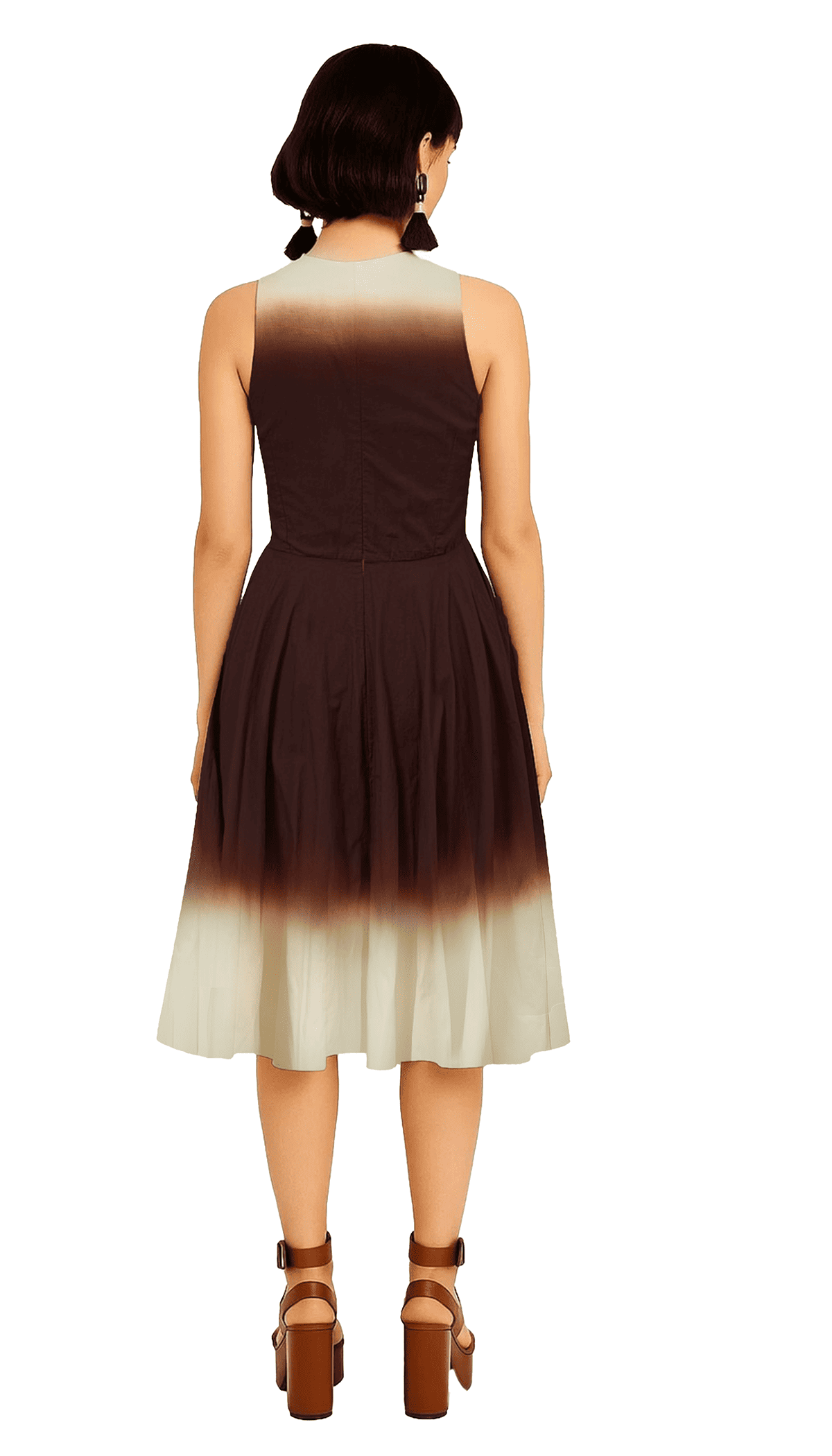 Trapezium Pleated Dress