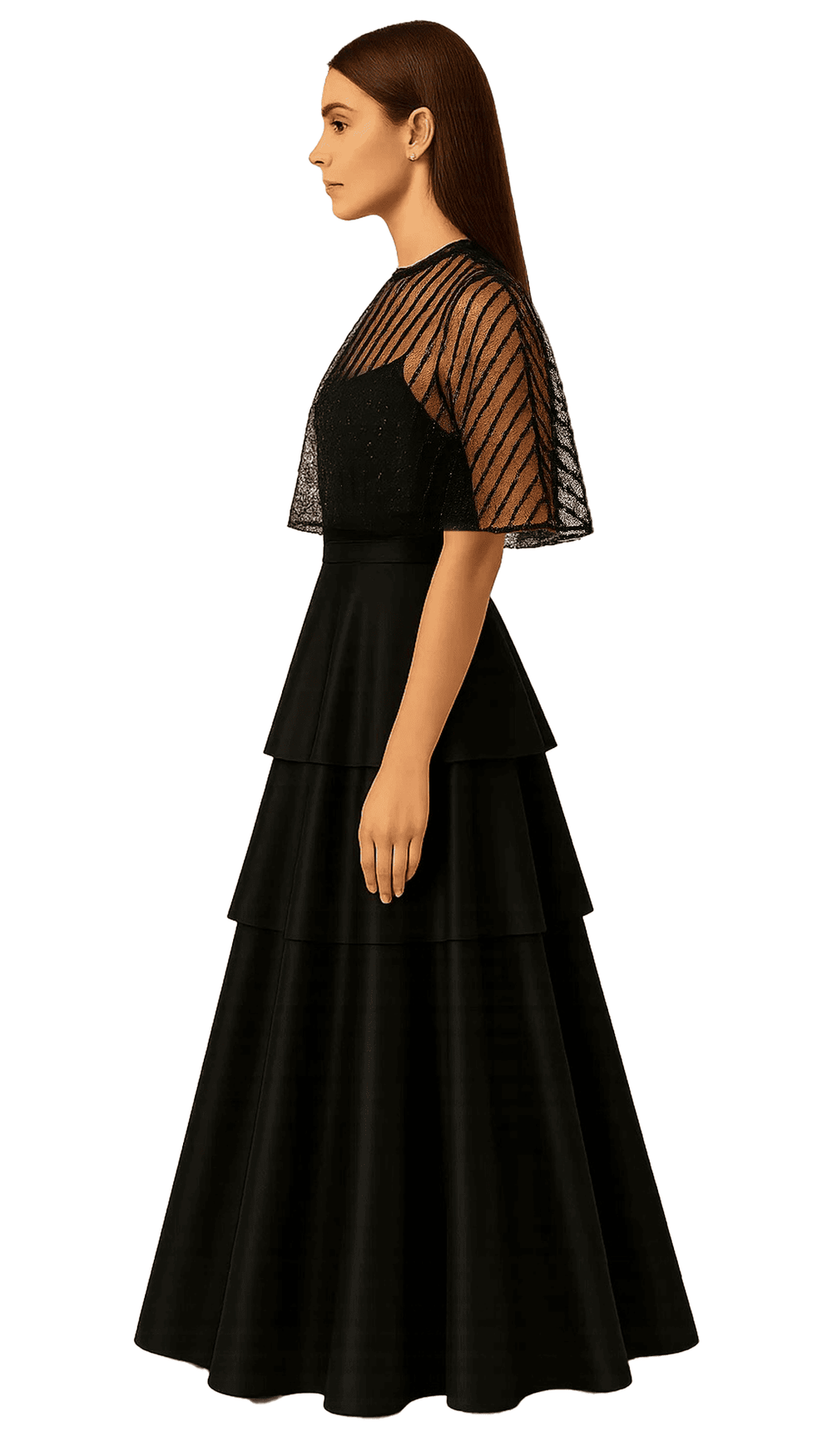 Tiered Cape Dress
