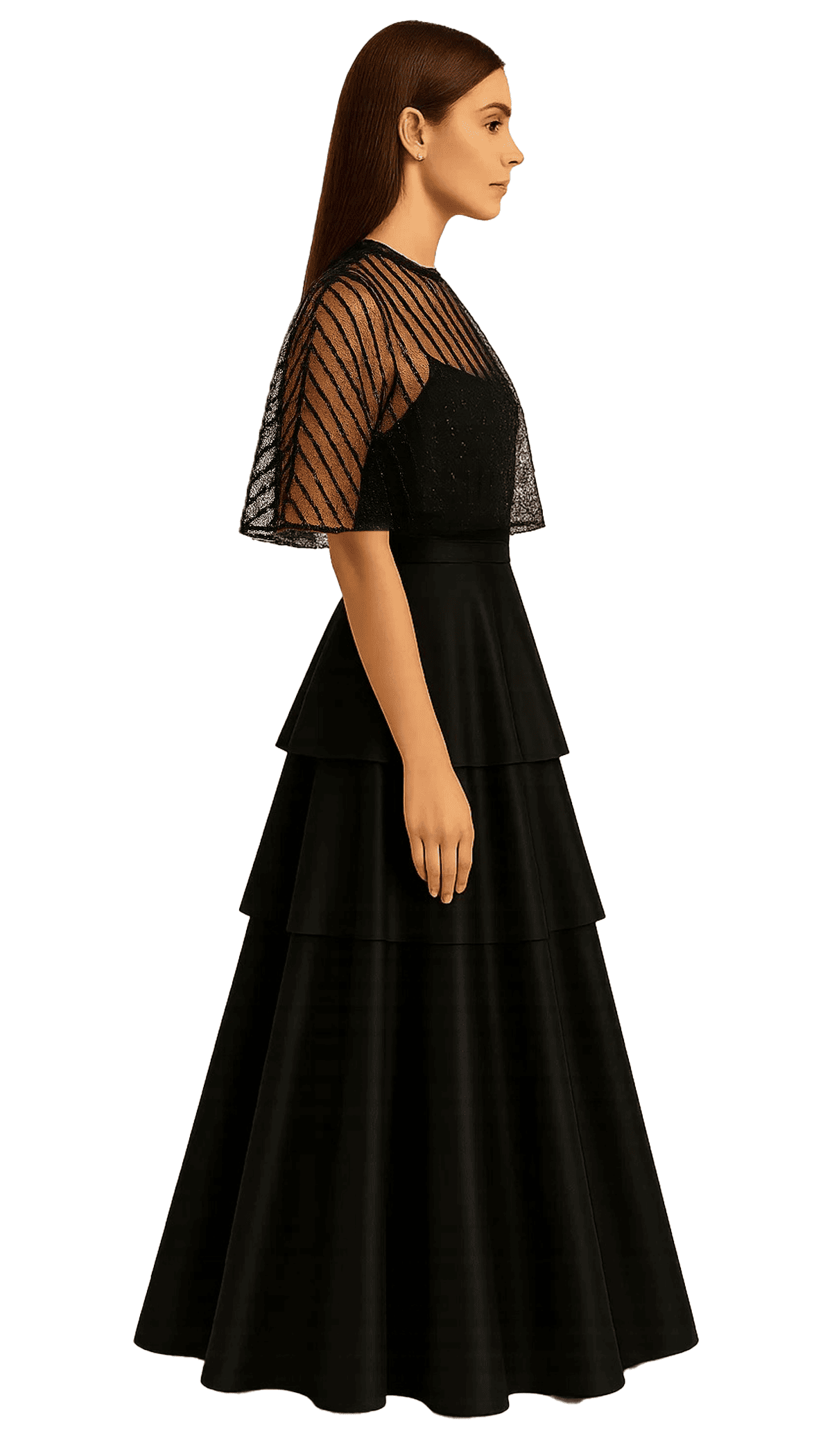 Tiered Cape Dress
